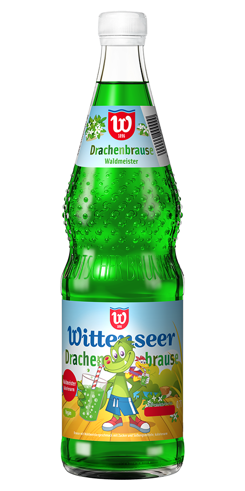 Wittenseer Drachenbrause Waldmeister Flasche