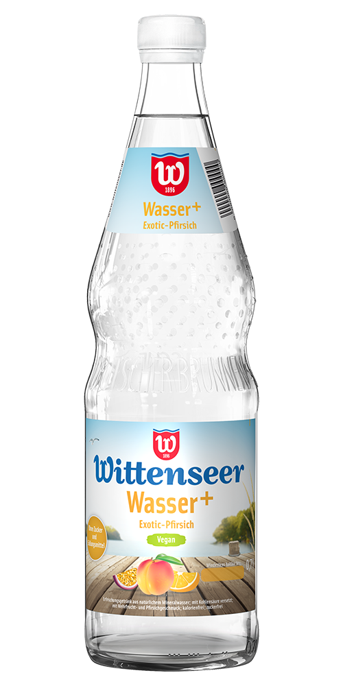 Wittenseer wasser plus pfirsch exotic flavoured water Flasche 700ml